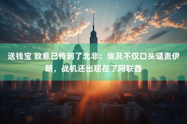 送钱宝 敌意已传到了北非：埃及不仅口头谴责伊朗，战机还出现在了阿联酋